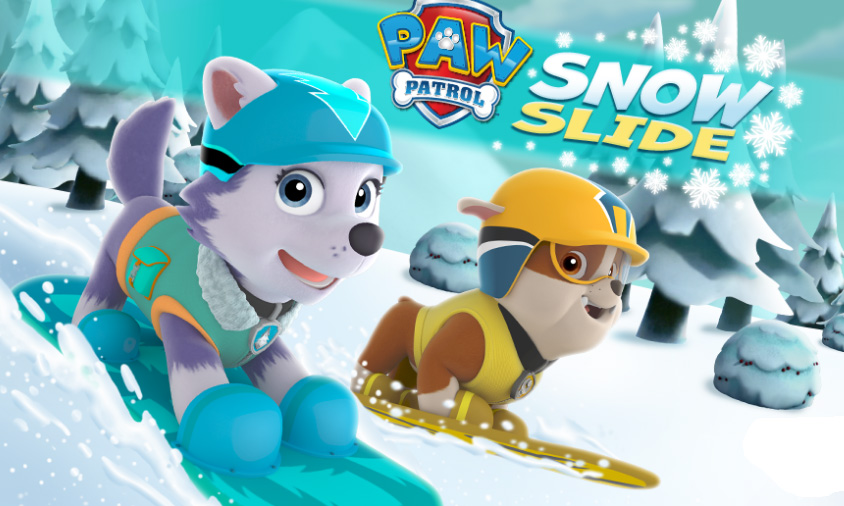 Игра щенячий патруль снежные гонки